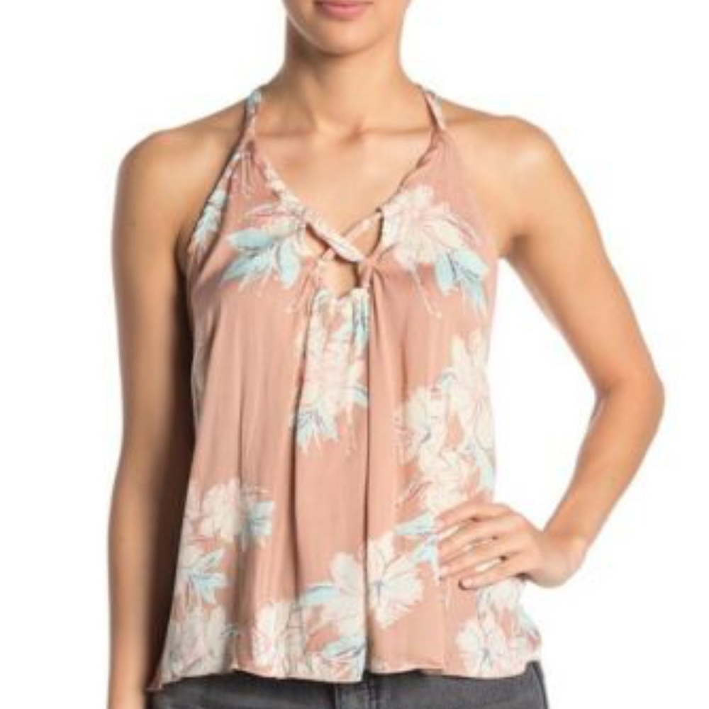 Free People Line Up Halter Cami Top Brand …